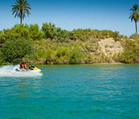 people on a jetski