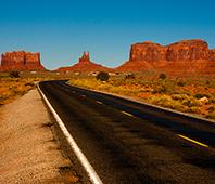 road in desert